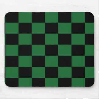 Green and Black Chequered Mousepad