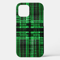 Green and black matrix pattern Case-Mate iPhone ca