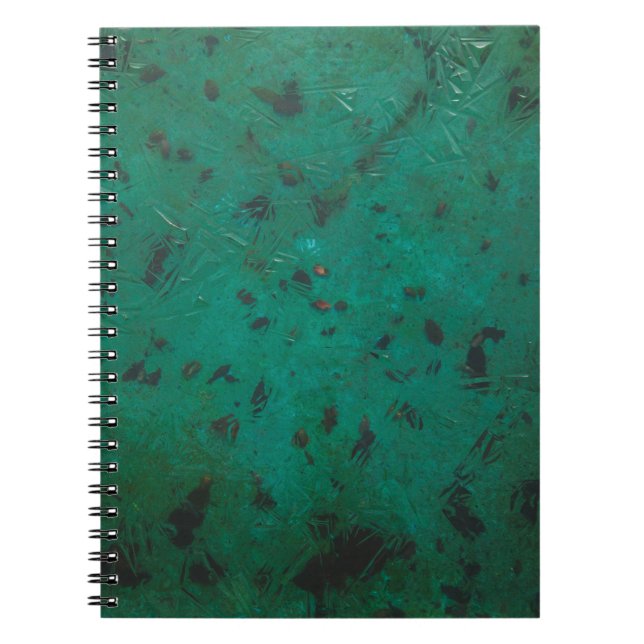 Green and black paint notebook (Front)