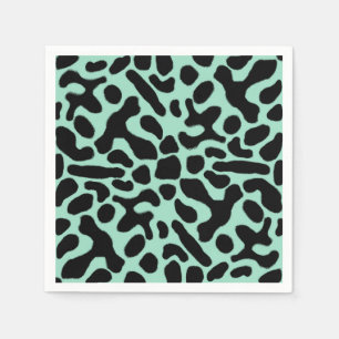 Green and Black Poison Dart Frog Napkin