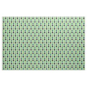 Green and Black Polka Dot Fabric