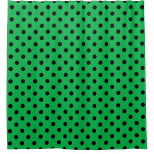 Green and Black Polka Dots