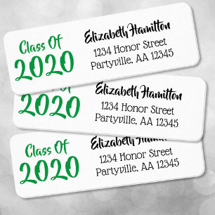 Green and Black School Colours Class Year Address