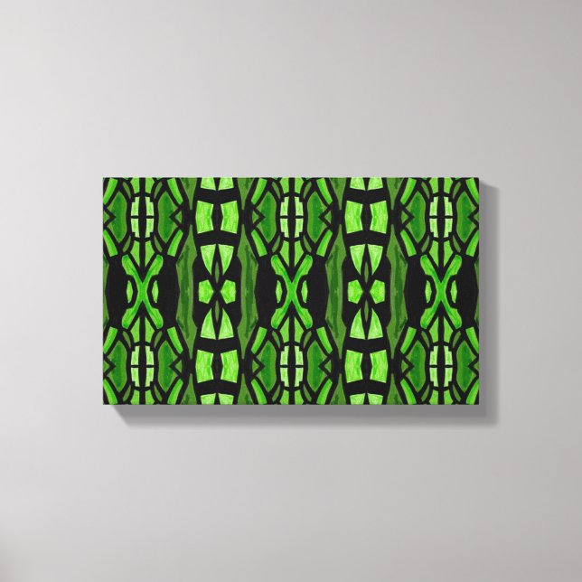 Green and Black Wall Art (Front)