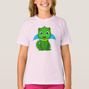 Green And Blue Chibi Dragon T-Shirt