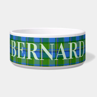 Green and Blue Classic Plaid Personalized Dog