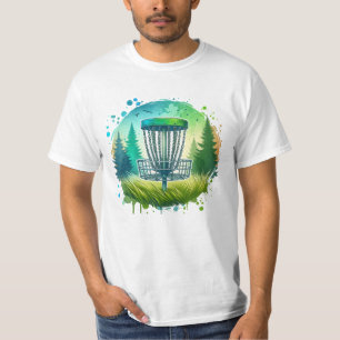 Green and Blue Disc Golf Themed T-Shirt