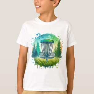 Green and Blue Disc Golf Themed T-Shirt