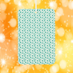 Green and Blue Floral Paisley Boho Air Freshener