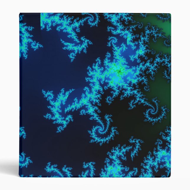 Green and blue fractal binder (Front)