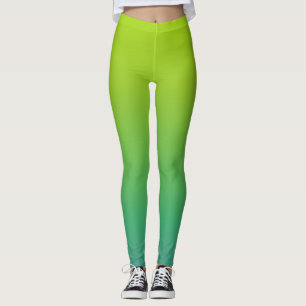 Green and blue gradient leggings