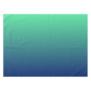 Green and blue ombre tablecloth