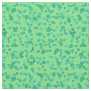 green and blue polka dots fabric