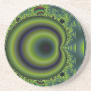 Green and Blue Puncture Coaster