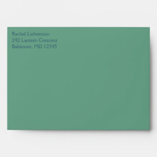 Green and Blue Striped A7 Envelope