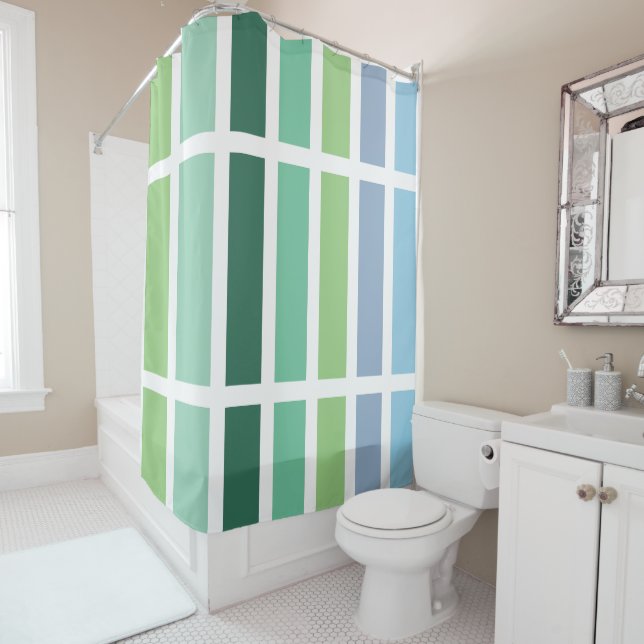 Green and Blue Stripes (In Situ)