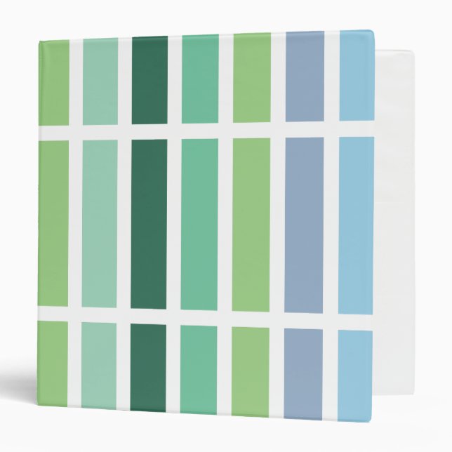 Green and Blue Stripes Binder (Front/Inside)