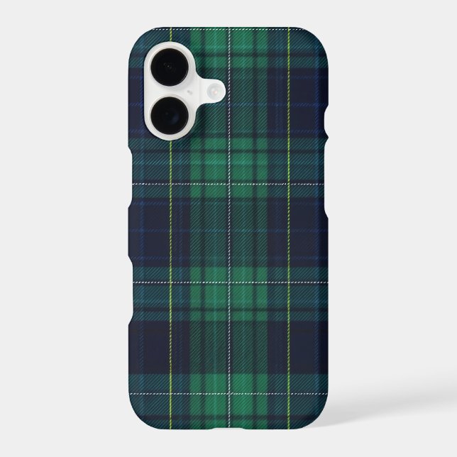 Green and Blue Tartan Plaid (Back)