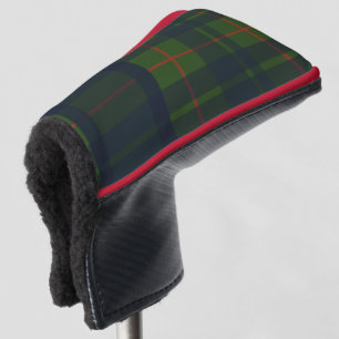 Green and Blue Tartan Plaid Golf Head Cover