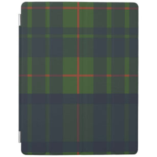 Green and Blue Tartan Plaid iPad Cover