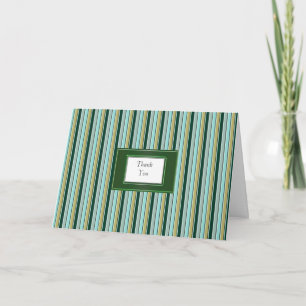 Green and Blue Thank You Notes