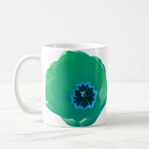 Green and Blue Tulip Mug