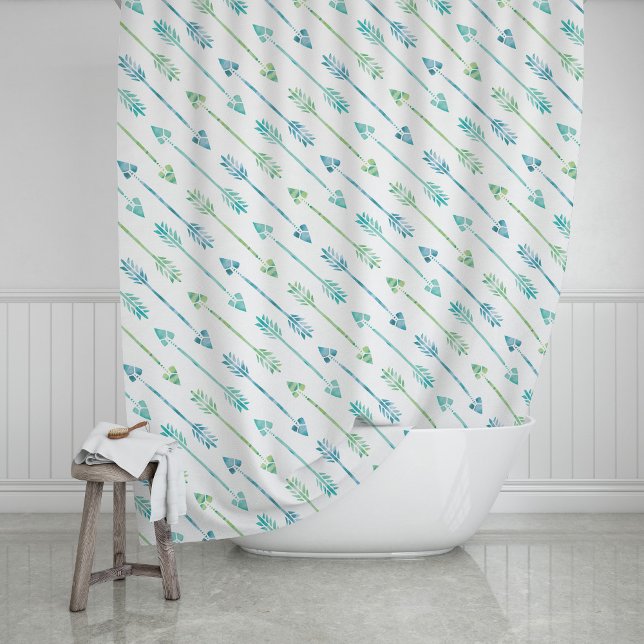 Green and Blue Watercolor Arrows Pattern (Creator Uploaded)