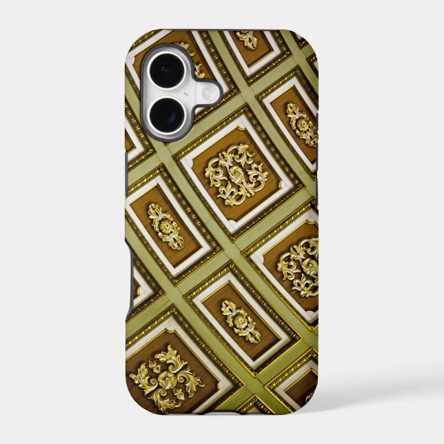 Green and Brown Architecture Print (Back)