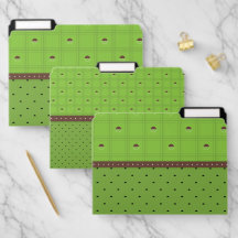 Green and Brown Half Circle Plaid Pattern