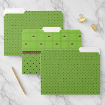 Green and Brown Half Circle Plaid Pattern