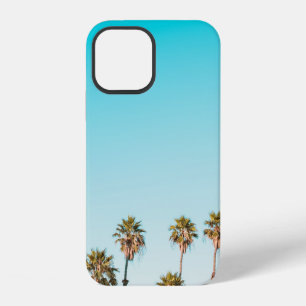 GREEN-AND-BROWN PALM TREES UNDER CLEAR BLUE SKY iPhone 12 CASE