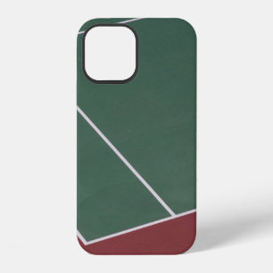 Green and brown sports field illustration iPhone 12 case