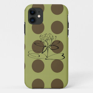 Green and Chocolate Brown Polka Dots iPhone 5 Case