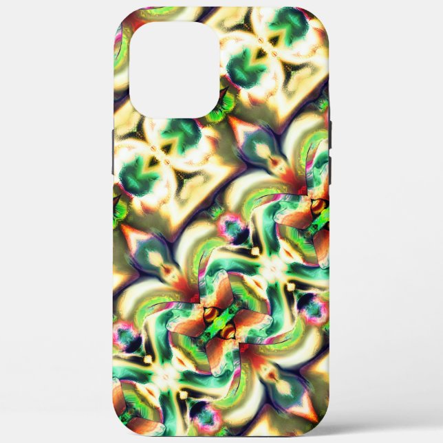 Green and coloured rapport with rough glass style  Case-Mate iPhone case (Back)