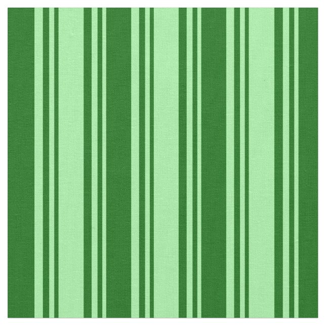 Green and Dark Green Coloured Lined Pattern Fabric (Close Up)