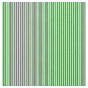 Green and Dim Grey Stripes Fabric