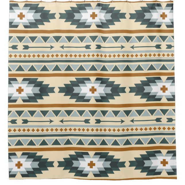 Green and Gold Aztec Tribal Pattern (Front)