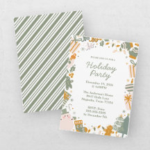 Green And Gold Christmas Holiday Party