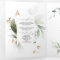 Green and Gold Leaves Botanicals Wedding 