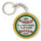 Green and Gold Personalized Baseball Keychains