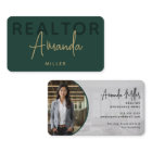Green and Gold Realtor Broker Real Estate Agent