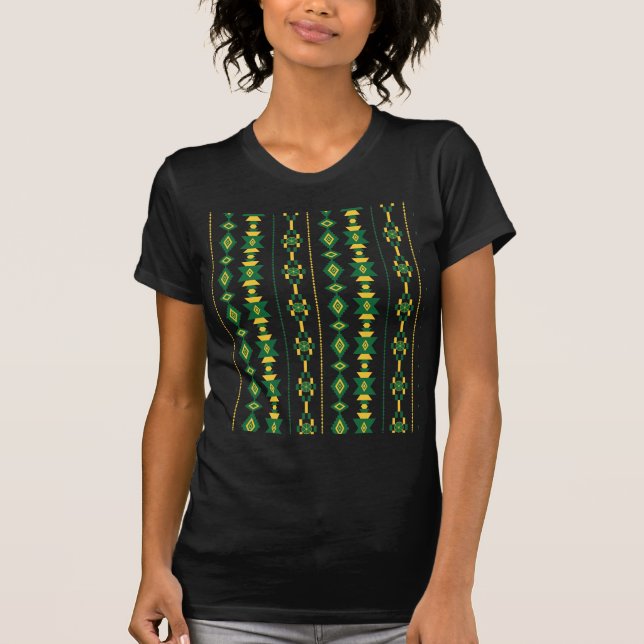 Green and Gold Transparency T-Shirt (Front)