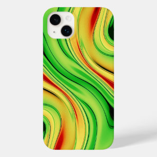 green and golden chrome waves Case-Mate iPhone 14 plus case