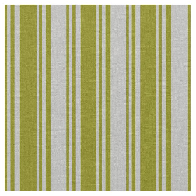 Green and Grey Lines Fabric (Close Up)