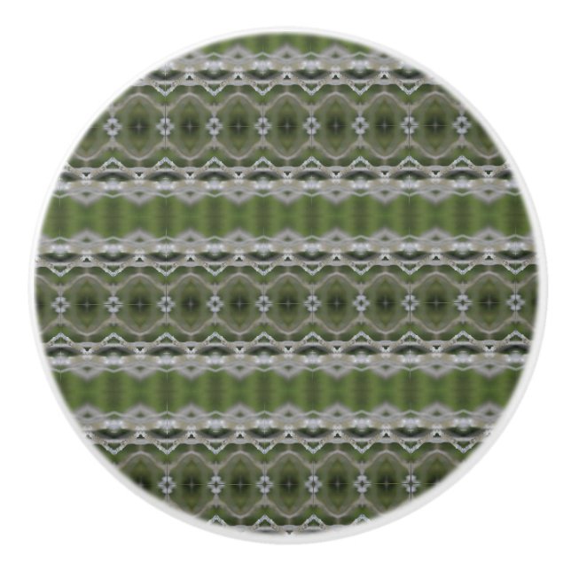 Green and Grey Stylish Drawer Pull (Front)