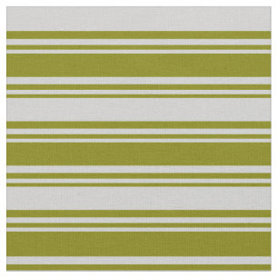 Green and Light Grey Coloured Striped Pattern Fabric