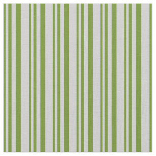Green and Light Grey Stripes Fabric