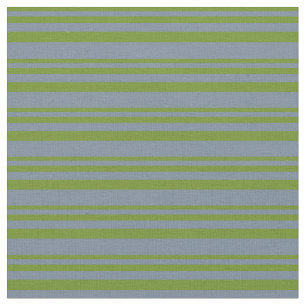Green and Light Slate Grey Striped Pattern Fabric