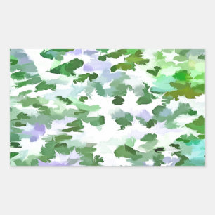 Green and Mauve Camouflage Pattern Sticker
