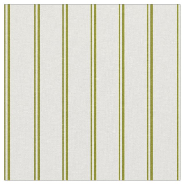 Green and Mint Cream Coloured Stripes Fabric (Close Up)